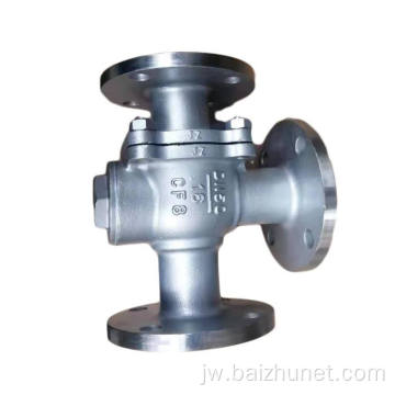 Katup baja stainless steel flatange investasi ball valve